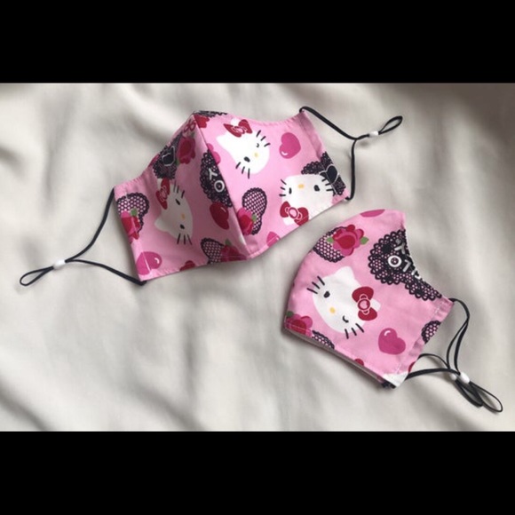 Hearts Adult Duckbill Style Mask - Picture 5 of 7